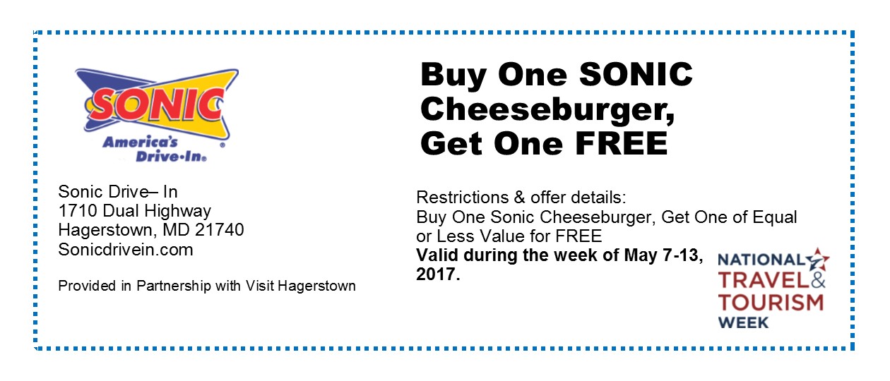 Hagerstown Tourism Offers - Sonic Drive-In